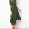 Spring Summer Midi Swing Shirt Women Casual Dress - Image 8