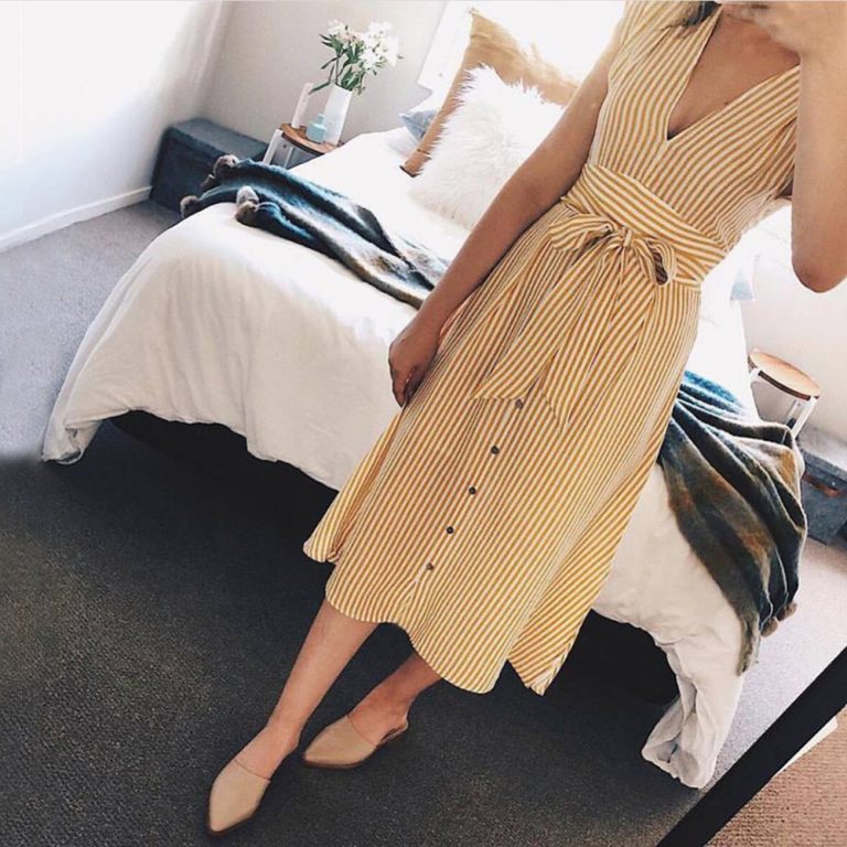 Striped Party Summer Spring Elegant Dress