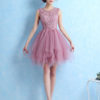 Cocktail Lace Applique Prom Homecoming Dress
