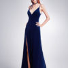Velvet Prom Evening Floor Length Formal Slip Dress - Image 8