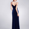 Velvet Prom Evening Floor Length Formal Slip Dress - Image 9