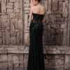 Wedding Bodice Lace Applique High Split Sequin Skirt Dress - Image 4