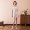 White Cocktail Prom Formal Evening Party Homecoming Dress
