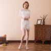 White Cocktail Prom Formal Evening Party Homecoming Dress - Image 2