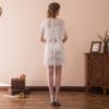 White Cocktail Prom Formal Evening Party Homecoming Dress - Image 4