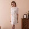 White Cocktail Prom Formal Evening Party Homecoming Dress - Image 6