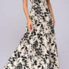 Women Maxi Dress Short Sleeve Printed Casual Dress - Image 2