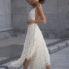 Sexy Maxi Dress Sleeveless Halter Fringe Irregular Party Dress - Image 5