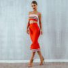 Bodycon Women Bandage 2 Pieces Set Top&Skirts