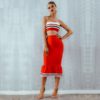 Bodycon Women Bandage 2 Pieces Set Top&Skirts - Image 2