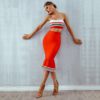 Bodycon Women Bandage 2 Pieces Set Top&Skirts - Image 3