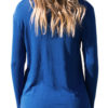 Casual Women Solid Color V-Neck Long Sleeve Blouse - Image 6