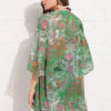 Chiffon Kimono Lace Trim Printed Beach Cover Up - Image 4