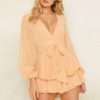 Chiffon women's Sexy Polka Dot Playsuits Beach Short Jumpsuits - Image 6