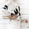 Cover Up Long Sleeve Drawstring Geometric Print Beachwear For Women - Image 3