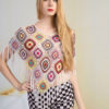 Cover Up V Neck Half Sleeve Fringe Casual Beachwear - Image 4