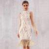 Elegant Sequin Celebrity Evening Party Bodycon Dress - Image 3