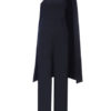 Evening Cape Shoulder Long Sleeve Asymmetrical Jumpsuit - Image 4