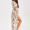 Floral Cover Up Long Sleeve Split Chiffon Beachwear - Image 5