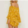 Girl Off Shoulder Sexy Beach Party Casual Lace Up Romper - Image 10
