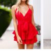 Girl Sexy Boho Floral Playsuit Shorts Jumpsuit Romper - Image 3