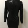 Golden Mini Dress V Neck Sequin Long Sleeve Glitter Women Club Dress - Image 19