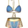 India Style Sexy Bikinis Halter High Waist Print Swimsuits For Women - Image 8