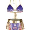 India Style Sexy Bikinis Halter High Waist Print Swimsuits For Women - Image 4