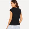 Printing Letter Slogan  Comfortable Streetwear Sleeveless Around The Neck Tshirt - Image 4