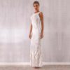 Luxury Sequined Maxi Celebrity Evening Runway Party Dress - Image 3