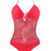 Monokini Swimsuit Semi Sheer Back Tie One Piece Women's Bathing Suits - Image 3