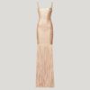 New Maxi Tassels Women Bandage Vestidos Sexy Club Evening Party Dress - Image 3