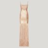 New Maxi Tassels Women Bandage Vestidos Sexy Club Evening Party Dress - Image 4