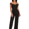 Off The Shoulder Jumpsuit Women Black Wide Leg Jumpsuit