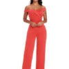 Off The Shoulder Jumpsuit Women Black Wide Leg Jumpsuit - Image 5