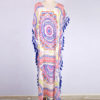 Plus Size Cover Ups Women Tassel Printed Beach Bathing Suit - Image 2