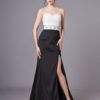 Prom Dresses Strapless Beading High Split Sexy Formal Evening Dress - Image 2
