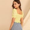 Square Neck Slim Fit Beautiful Boho Blouse - Image 4