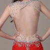 Red Prom Long Mermaid Evening Party Dress With Train - Image 8