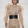 Ruched Bodycon Long Party Ruffles Tulle Birthday Dress