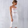 Sexy Bodycon Sleeveless Midi Club Party Dress - Image 3