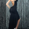 Sexy Club Dress Sleeveless Strappy Ruched High Low Maxi Dress - Image 4