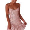 Sexy Club Sequin Backless Bodycon Dress Glitter Going Out Dresses