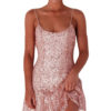 Sexy Club Sequin Backless Bodycon Dress Glitter Going Out Dresses - Image 2