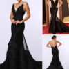 Sexy Deep V Mermaid Evening Dress Inspired by Charlize Theronk at Oscar