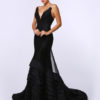 Sexy Deep V Mermaid Evening Dress Inspired by Charlize Theronk at Oscar - Image 2