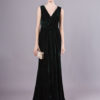Sexy Evening Velvet Dark Green Long Prom Dress With Train - Image 2