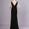 Sexy Evening Velvet Dark Green Long Prom Dress With Train - Image 5