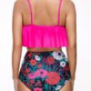 Sexy High-waist Flounces Spaghetti Strap Tankinis For Women - Image 3