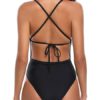 Sexy Hollow Strappy Backless Cross Monokini Swimwear Swimsuit For Women - Image 8